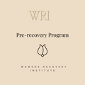 WRI Pre-recovery  Program